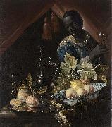 Still life with peaches and a lemon Juriaen van Streeck